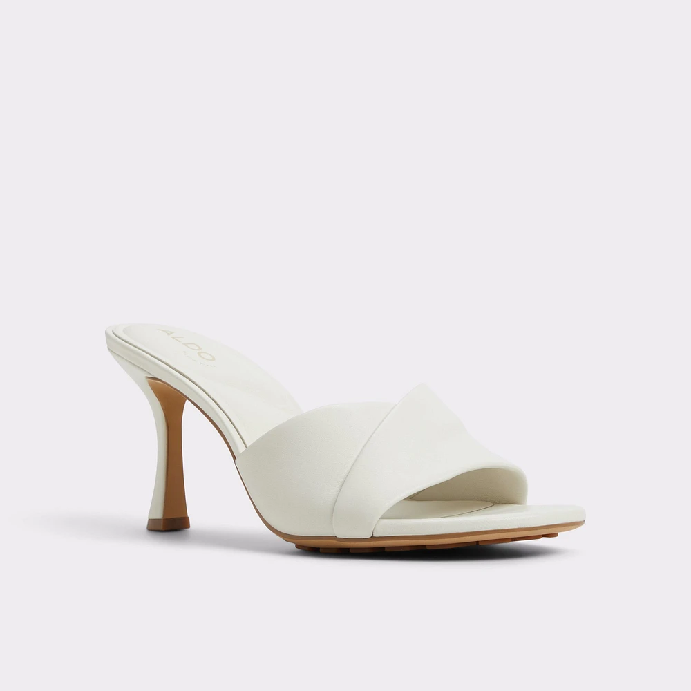 Lyhanna White/Bone Women's Heeled mules | ALDO US