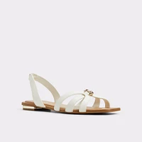 Marassita White Women's Flat Sandals | ALDO US