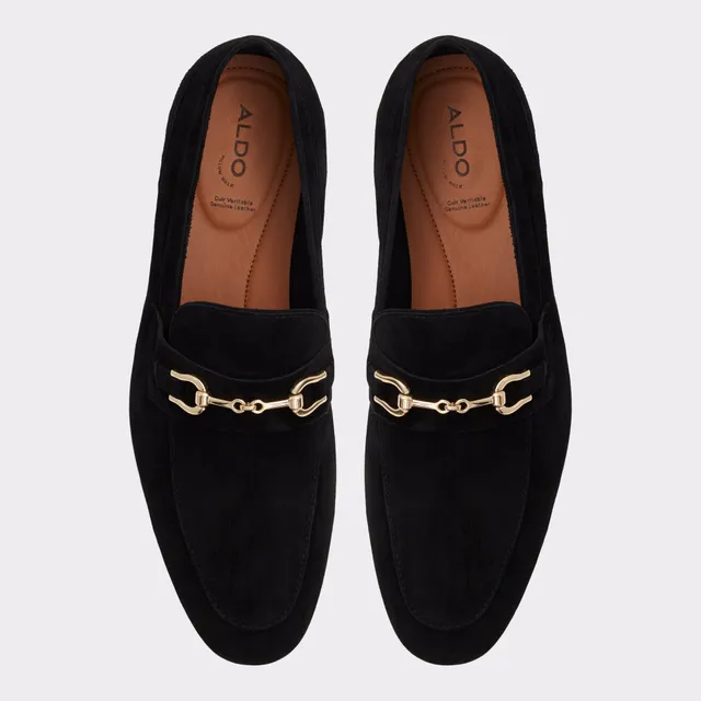 ALDO Marinho Open Black Leather Suede Men display picture 2