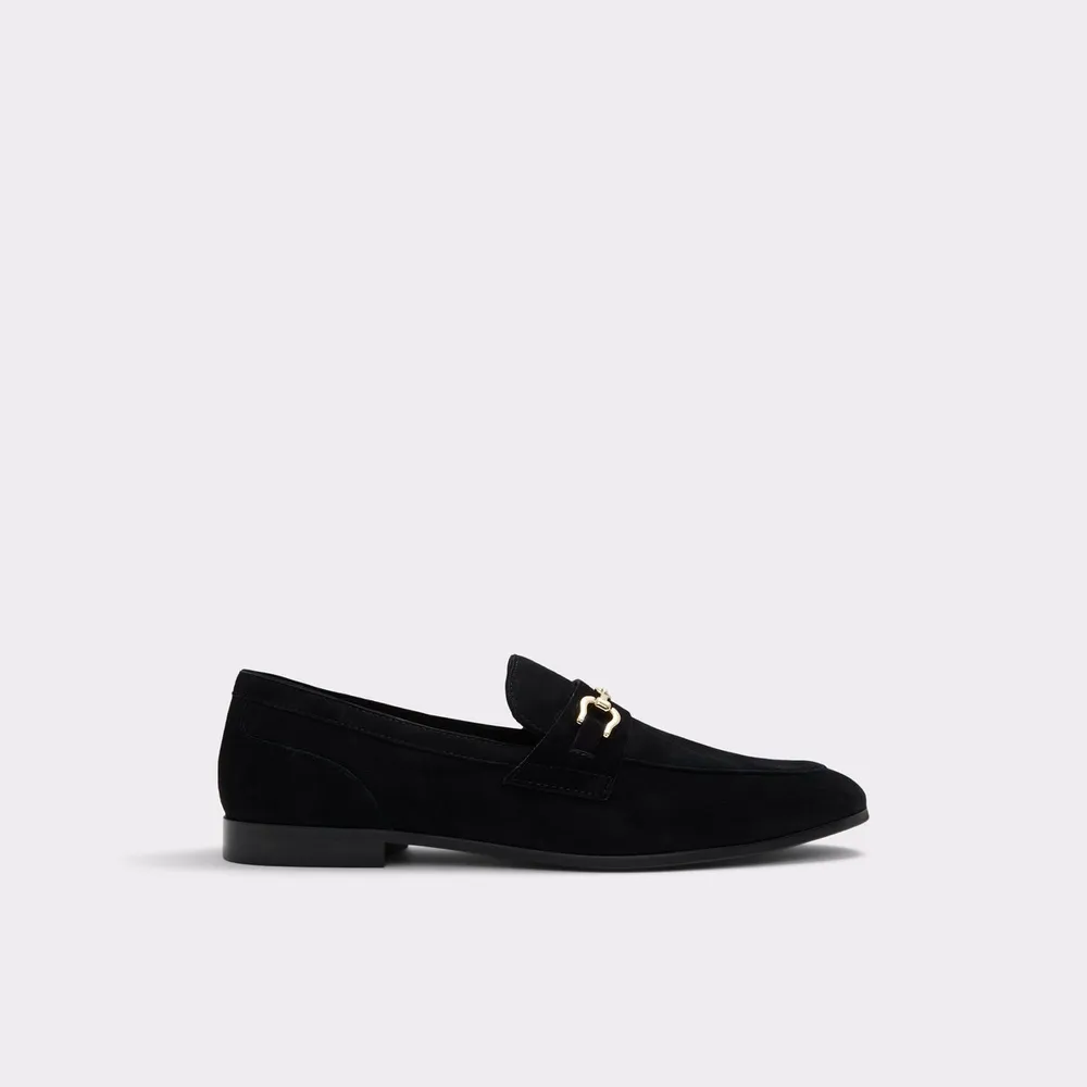 Marinho Open Black Leather Suede Men's Loafers & Slip-Ons | ALDO US