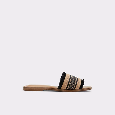 Nalani Open Black Women's Flat Sandals | ALDO Canada