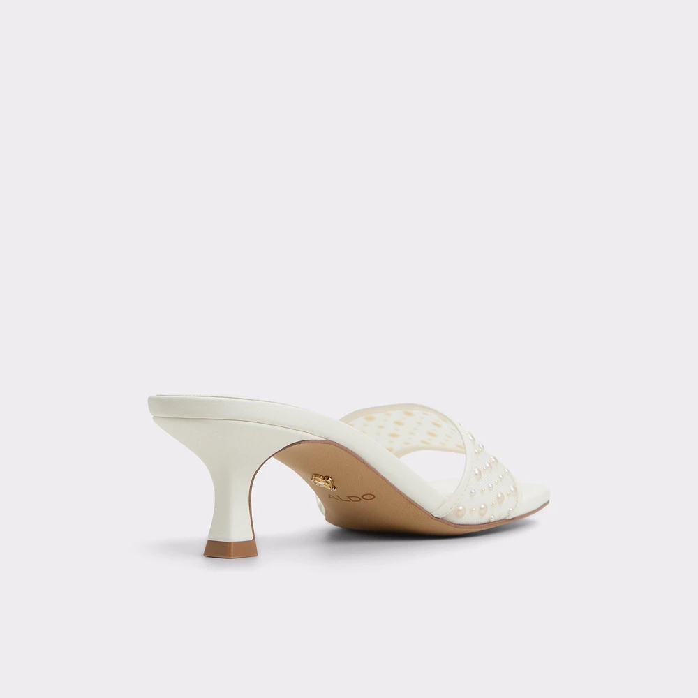 Pearlia White Women's Heeled mules | ALDO Canada