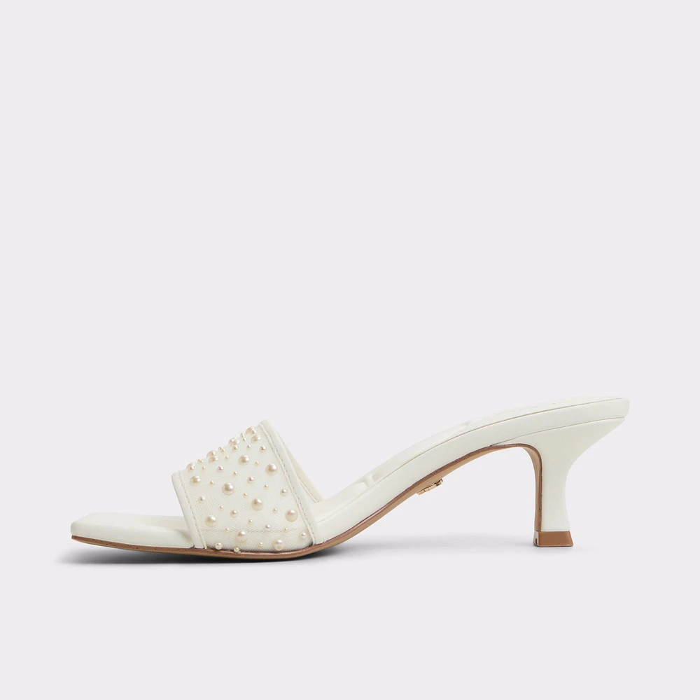 Pearlia White Women's Heeled mules | ALDO Canada