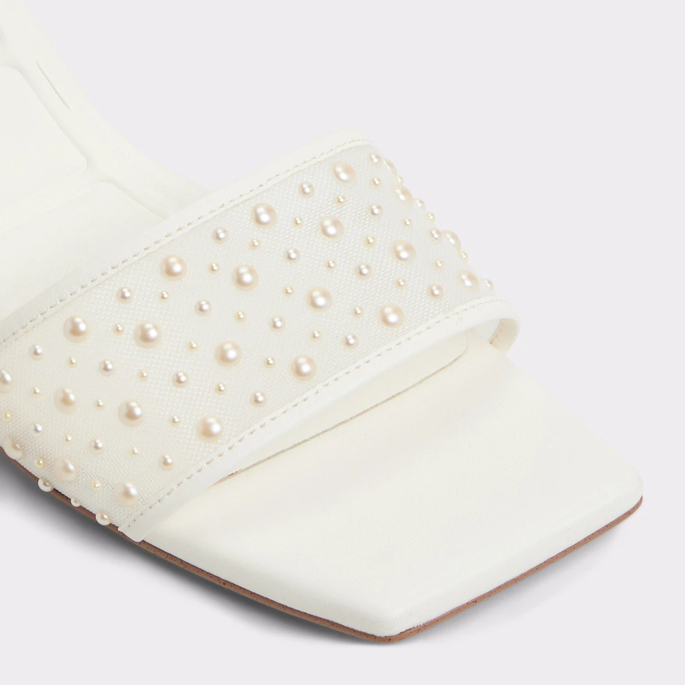 Pearlia White Women's Heeled mules | ALDO Canada