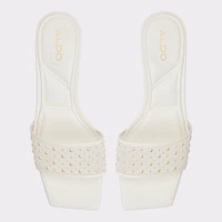 Pearlia White Women's Heeled mules | ALDO Canada