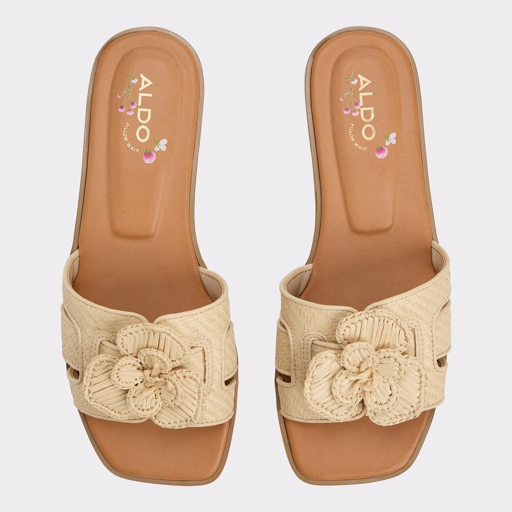 Seaflower Beige Clair Femmes Sandales à talon plat | ALDO Canada