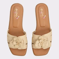 Seaflower Light Beige Women's Flat Sandals | ALDO Canada