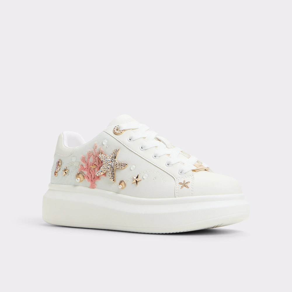 Seafoam White/Multi Women's Platform and wedge sneakers | ALDO US
