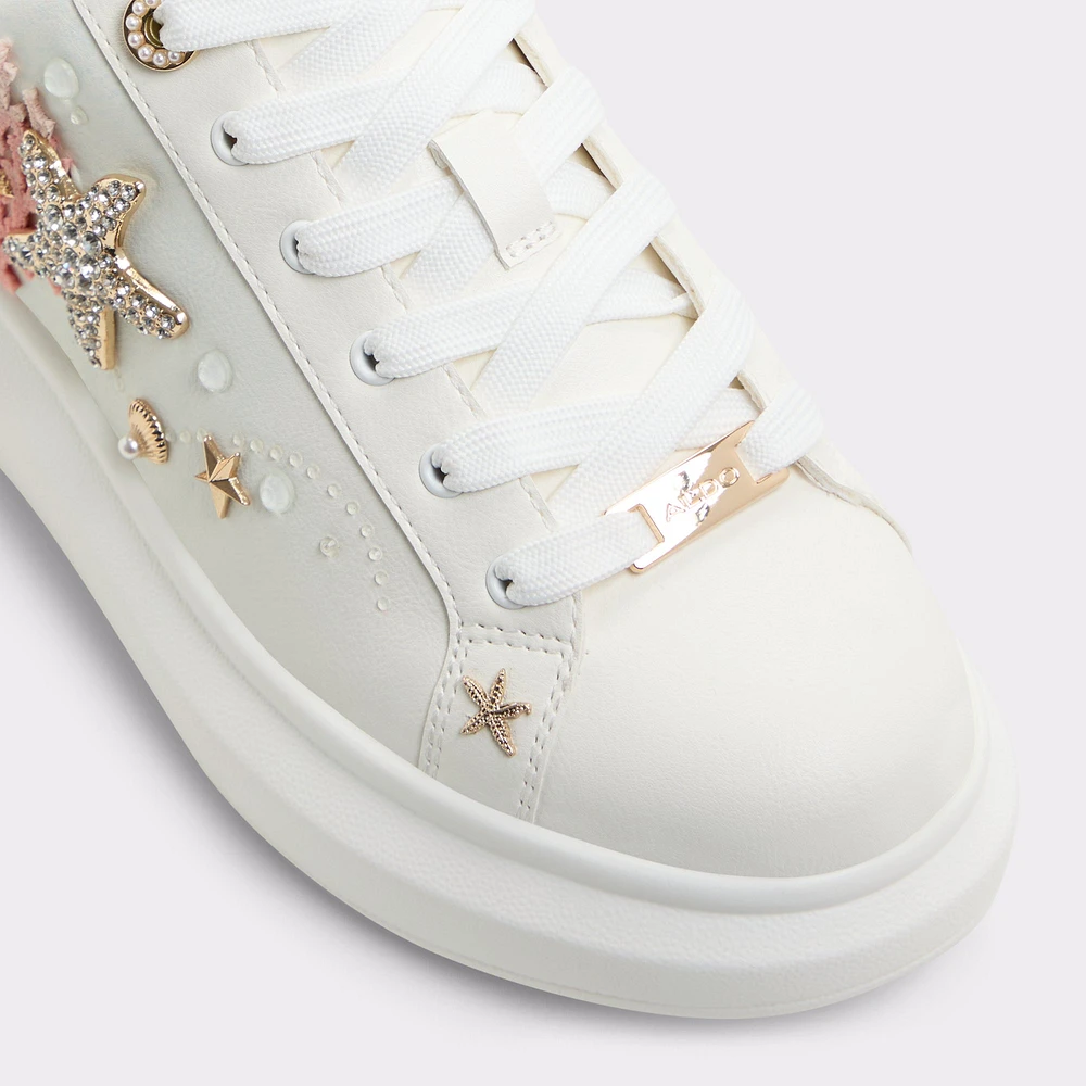Seafoam White/Multi Women's Platform and wedge sneakers | ALDO US