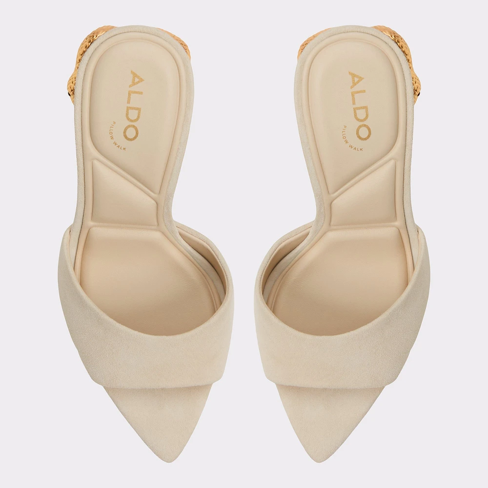 Seashella Bone Women's Heeled mules | ALDO Canada