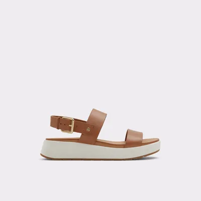 Silyia Beige Foncé Femmes Sandales plateformes et compensées | ALDO Canada