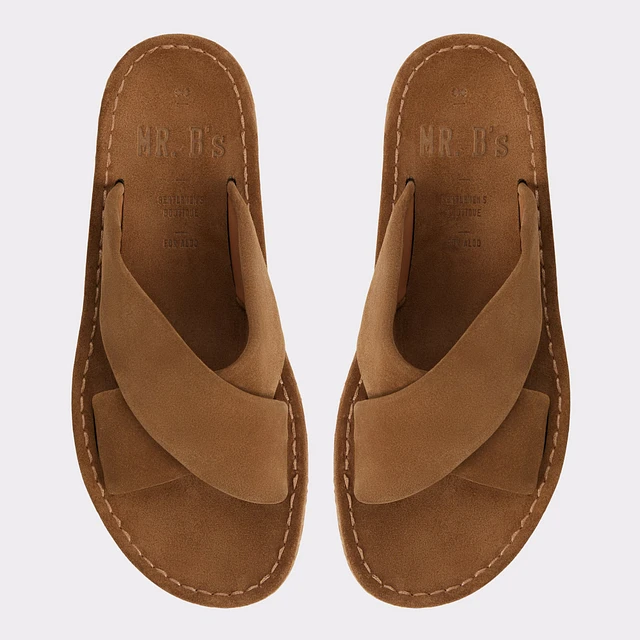 Men’s Slides Size 12 Aldo Mirauk Slide sandal Brown Padien Cognac Men main image 4