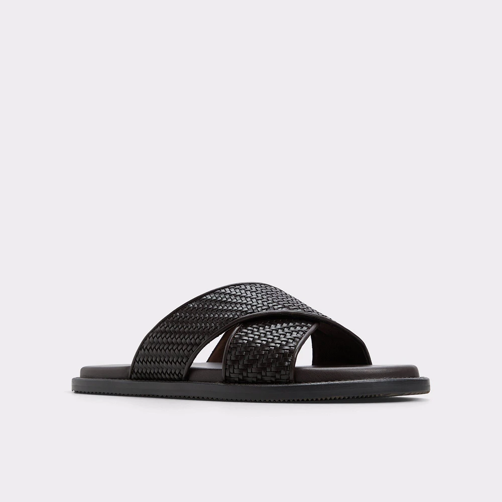 Tarik Dark Brown Men's Sandals & Slides | ALDO Canada