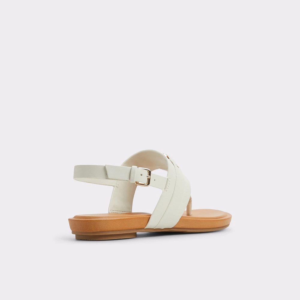 Taylen White/Bone Women's Footbed sandals | ALDO US