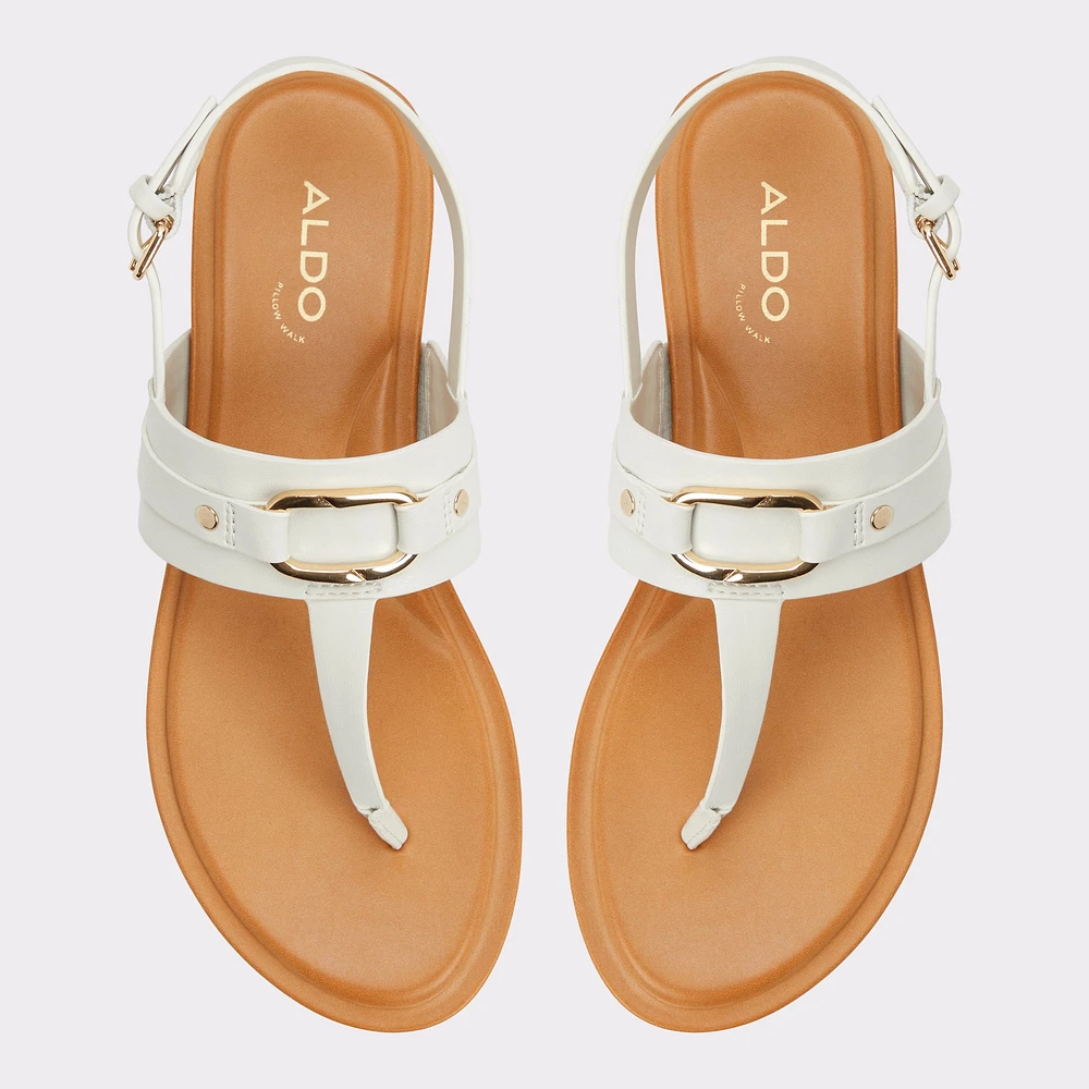 Taylen White/Bone Women's Footbed sandals | ALDO US