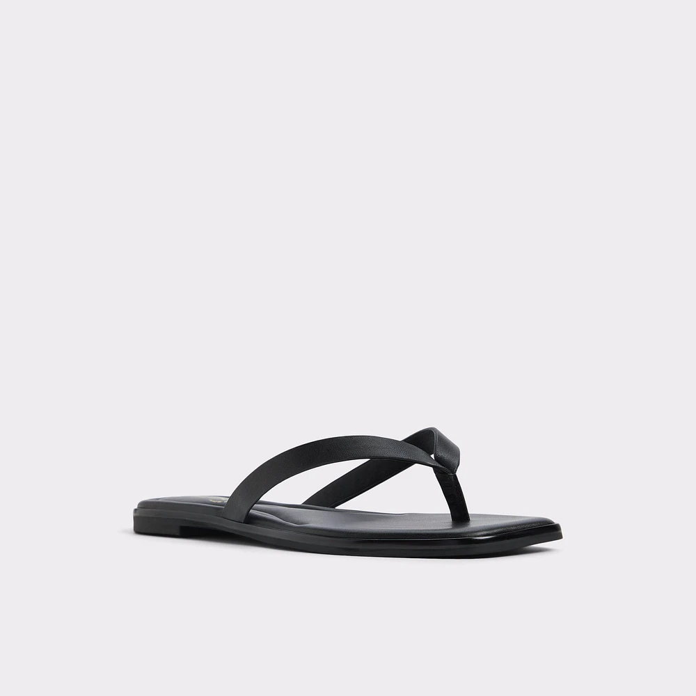 Theao Black Women's Thong Sandals | ALDO Canada
