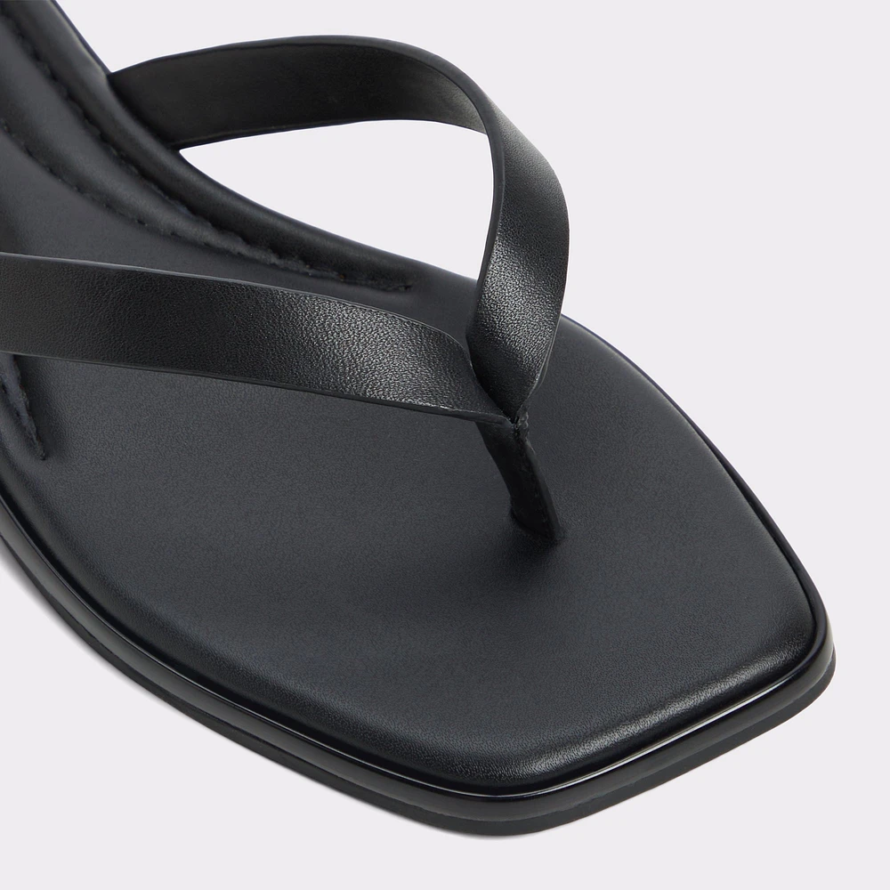 Theao Black Women's Thong Sandals | ALDO Canada