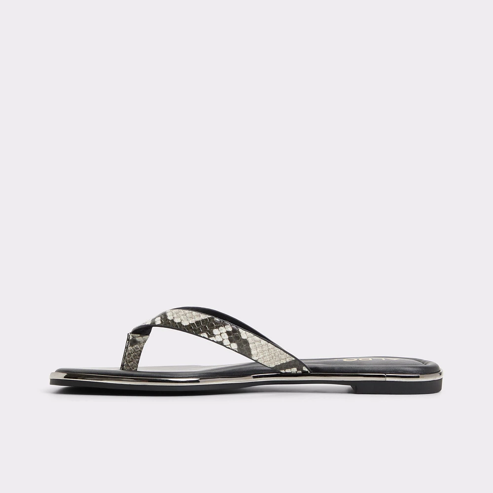 Theao Black Women's Thong Sandals | ALDO Canada