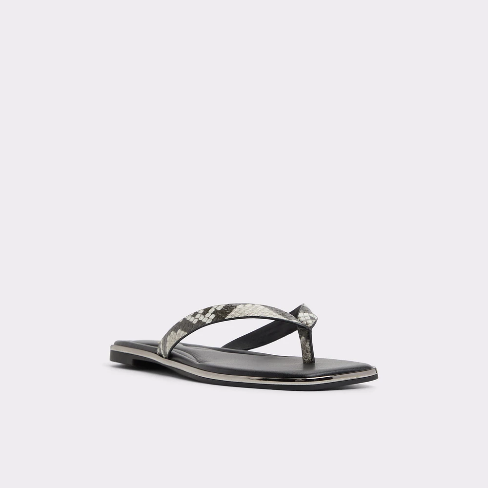 Theao Black Women's Thong Sandals | ALDO Canada