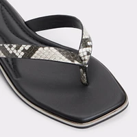 Theao Black Women's Thong Sandals | ALDO Canada