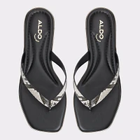Theao Black Women's Thong Sandals | ALDO Canada