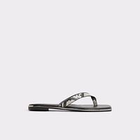 Theao Black Women's Thong Sandals | ALDO Canada