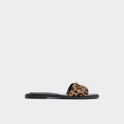 Tidella Brown Multi Women's Flat Sandals | ALDO Canada
