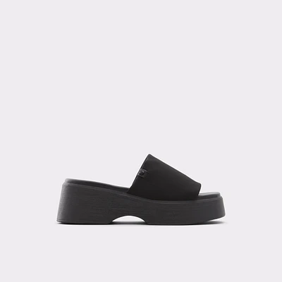 Yassu Noir Femmes Sandales plateformes et compensées | ALDO Canada