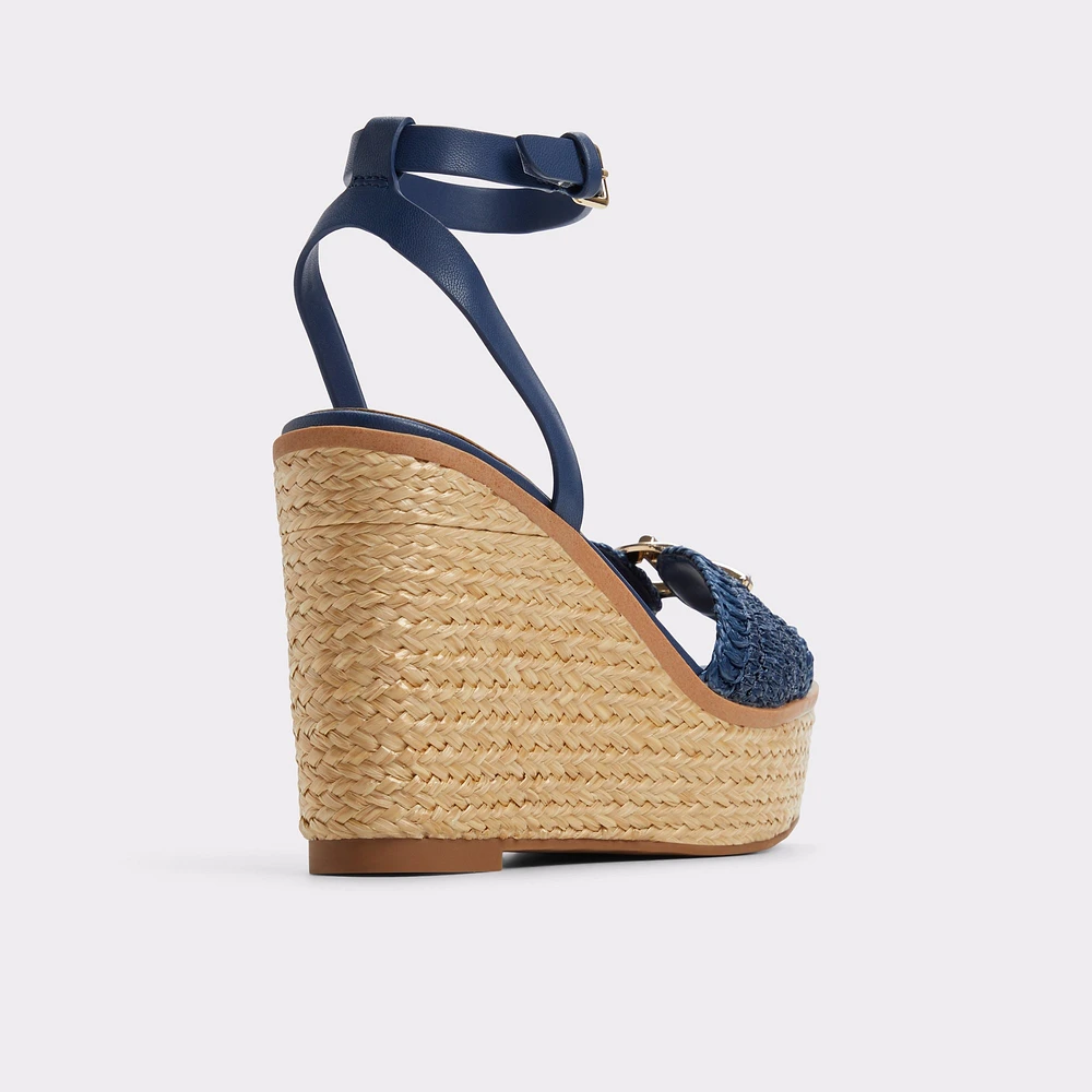 Ybylin Navy Women's Wedges | ALDO Canada
