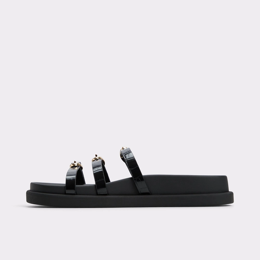 Zephyra Black Women's Footbed sandals | ALDO Canada