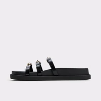 Zephyra Black Women's Footbed sandals | ALDO Canada
