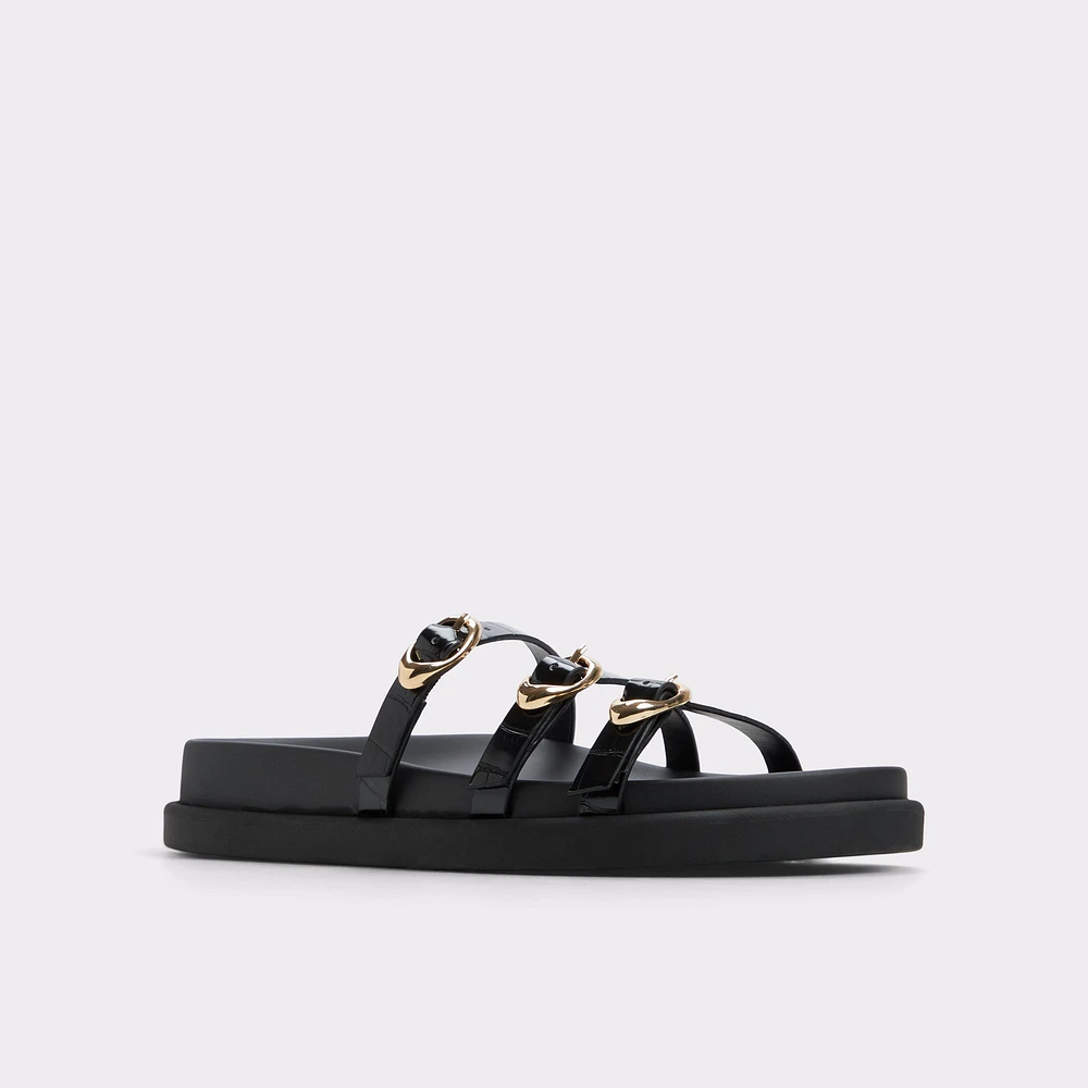Zephyra Black Women's Footbed sandals | ALDO Canada