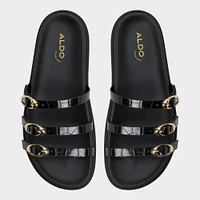 Zephyra Black Women's Footbed sandals | ALDO Canada