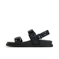 Anette Black Women's Flat Sandals