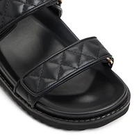 Anette Black Women's Flat Sandals