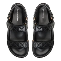Anette Black Women's Flat Sandals