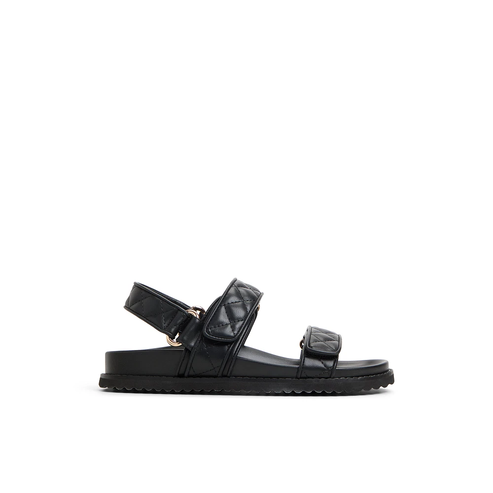 Anette Black Women's Flat Sandals
