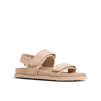 Anette Medium Beige Women's Flat Sandals