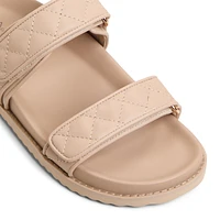 Anette Medium Beige Women's Flat Sandals