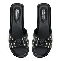 Apricot Black Overflow Women's Slides
