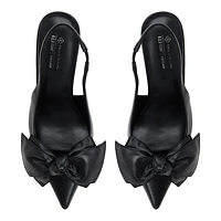 Atheena Black Women's Slingbacks