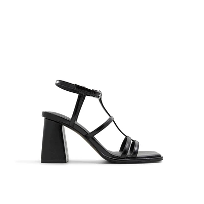 Aurellia Noir Femmes Sandales a lanieres | Boutique Spring Canada
