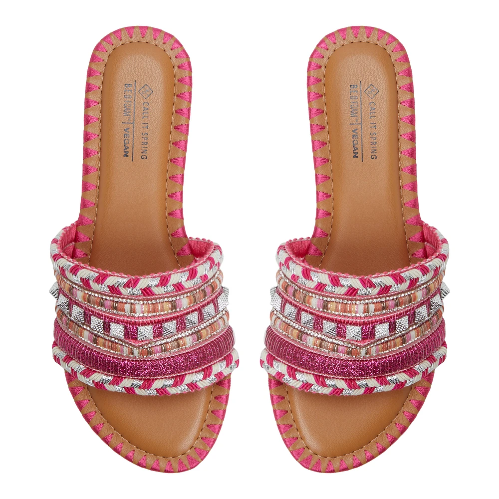 Aziza Bright Pink Women's Slides