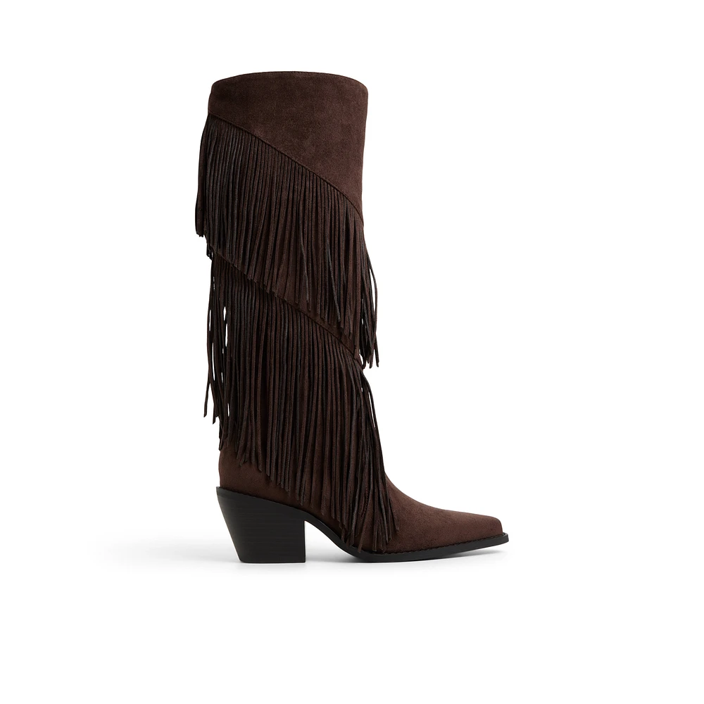 Billyrae Marron Foncé Femmes Bottes hautes | Boutique Spring Canada