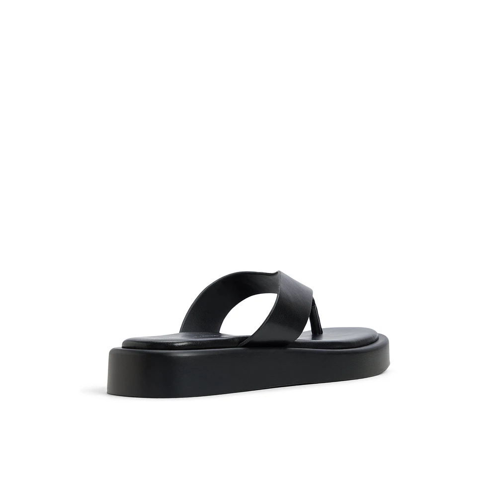 Buena Black Women's Flat Sandals