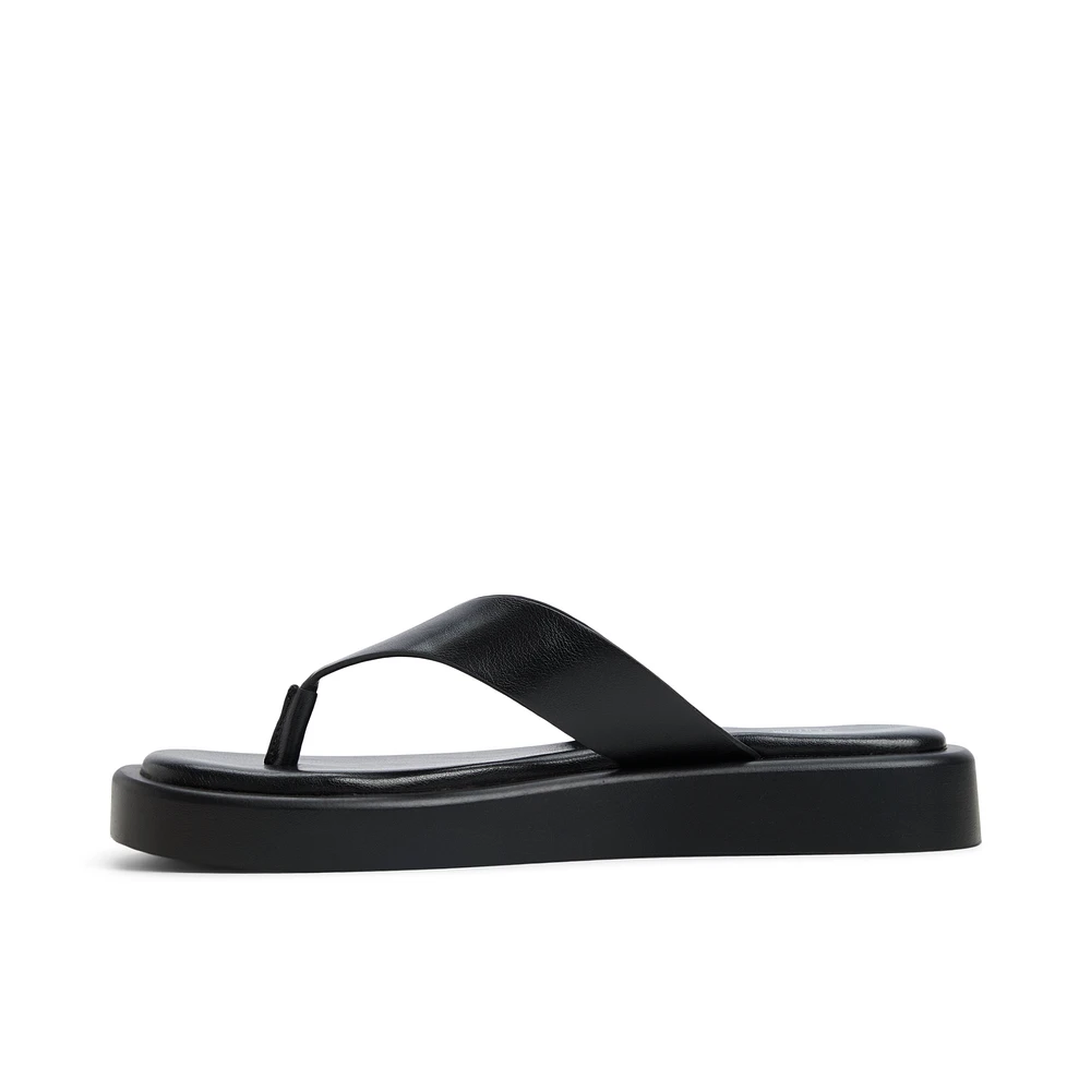 Buena Black Women's Flat Sandals