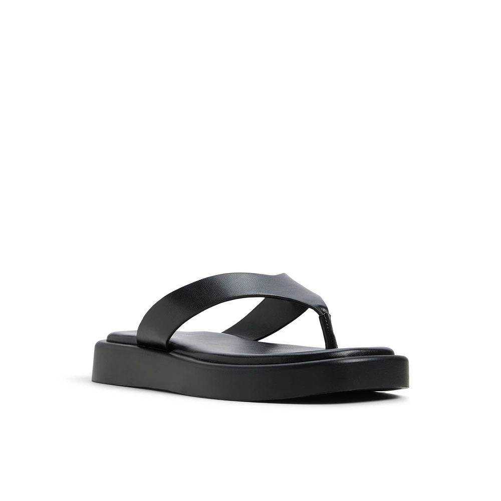 Buena Black Women's Flat Sandals