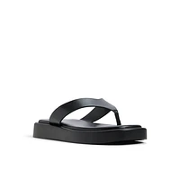 Buena Black Women's Flat Sandals