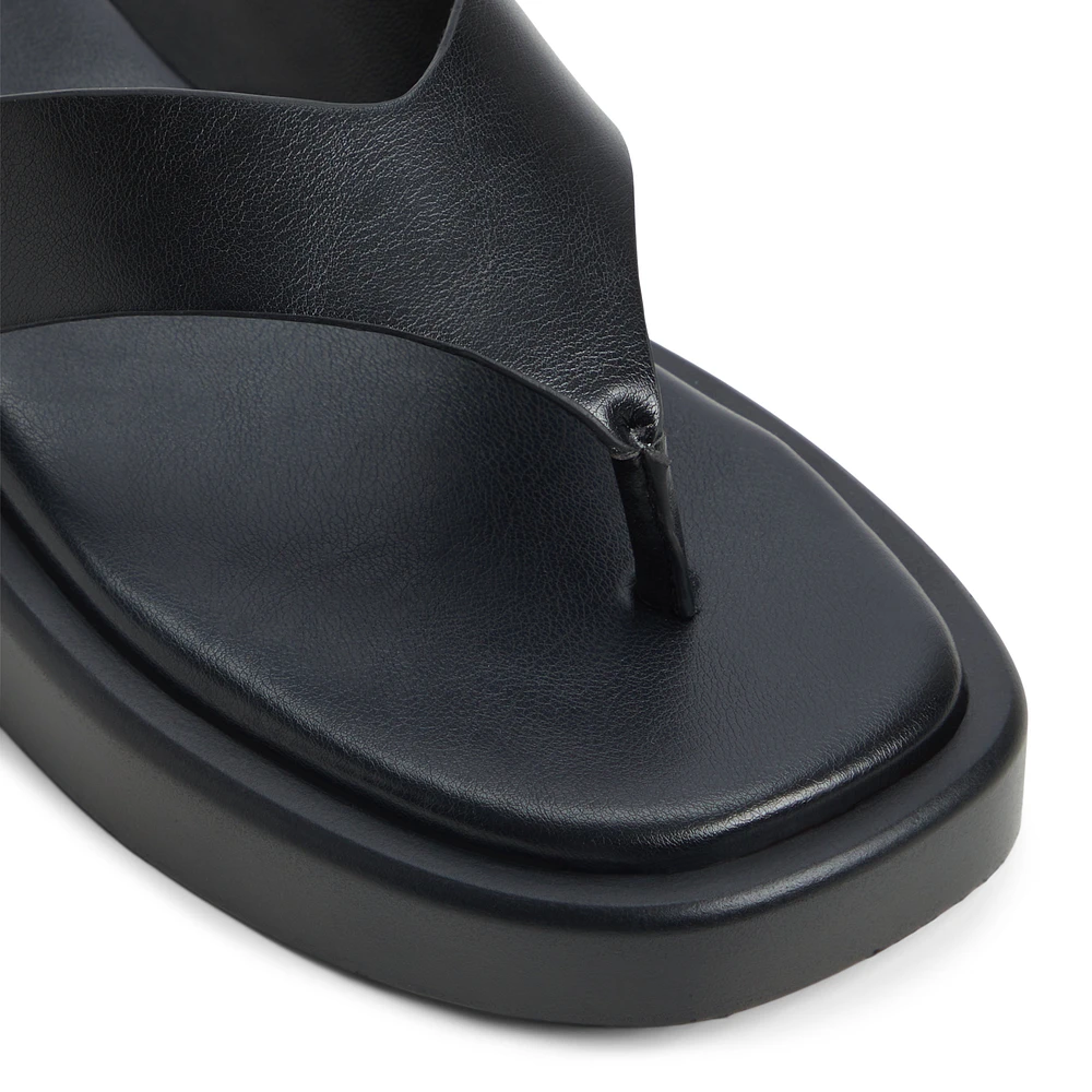 Buena Black Women's Flat Sandals