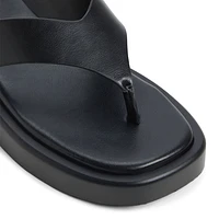 Buena Black Women's Flat Sandals